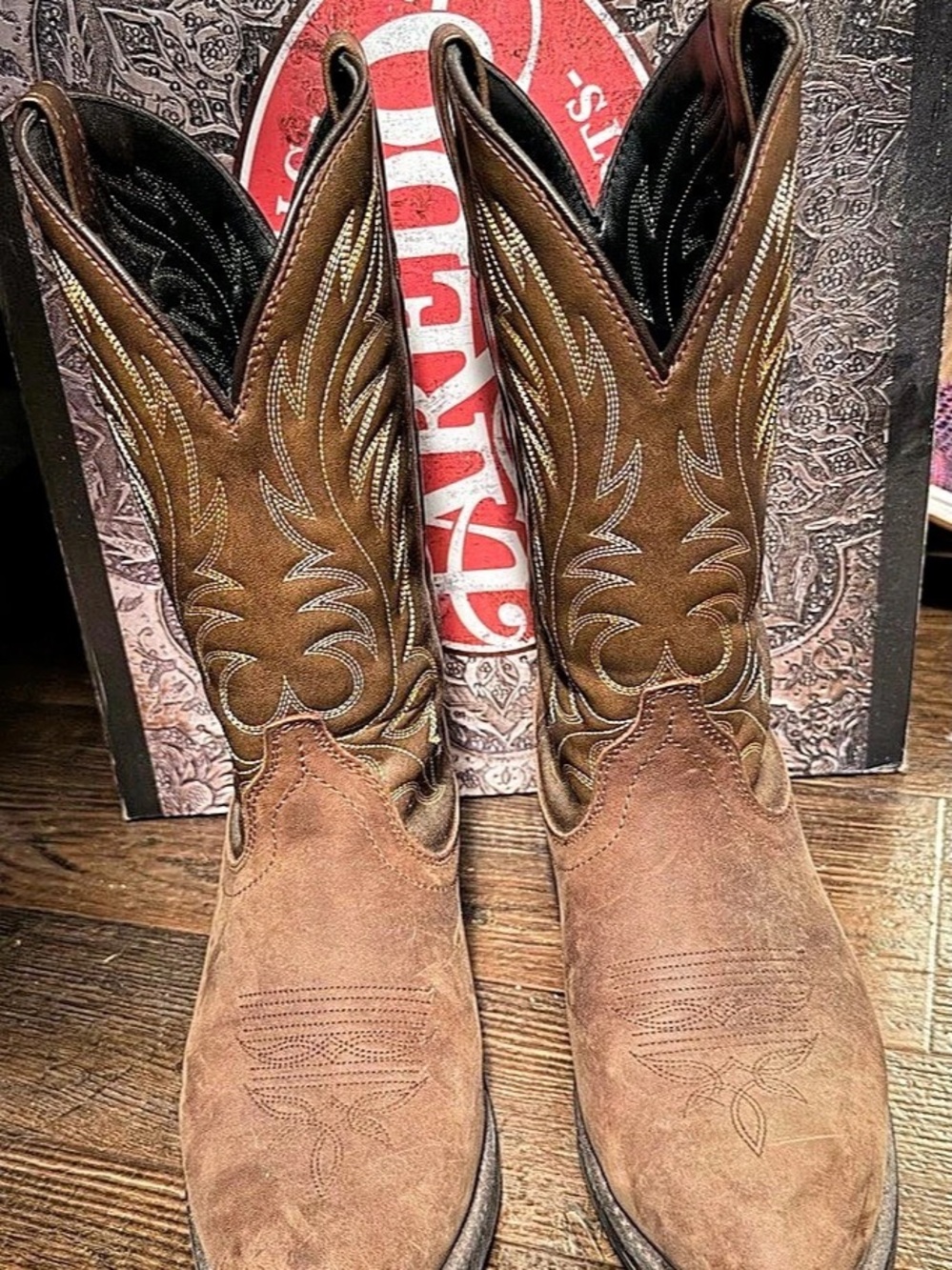 Laredo 11 Cowboy Women's Western Leather Boots US 9.5 W